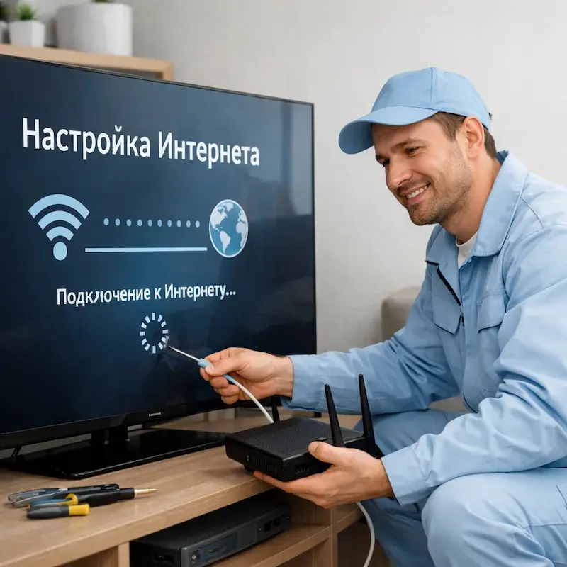Настройка интернета на ТВ в Протвино