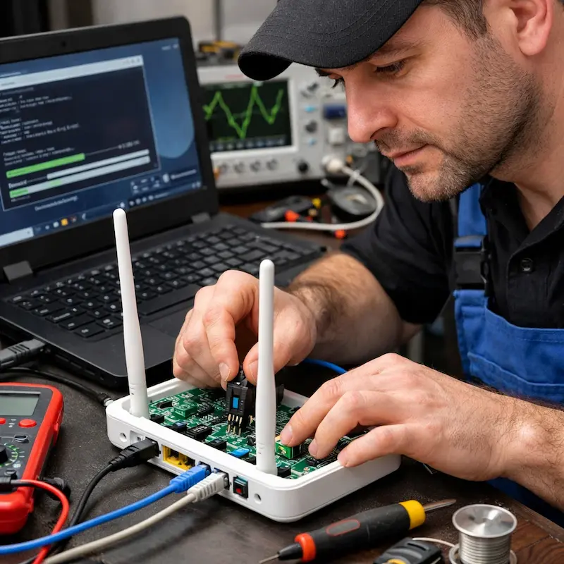 Перепрошивка WiFi роутера в Протвино