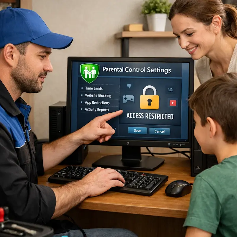 Родительский контроль на компьютере в Протвино