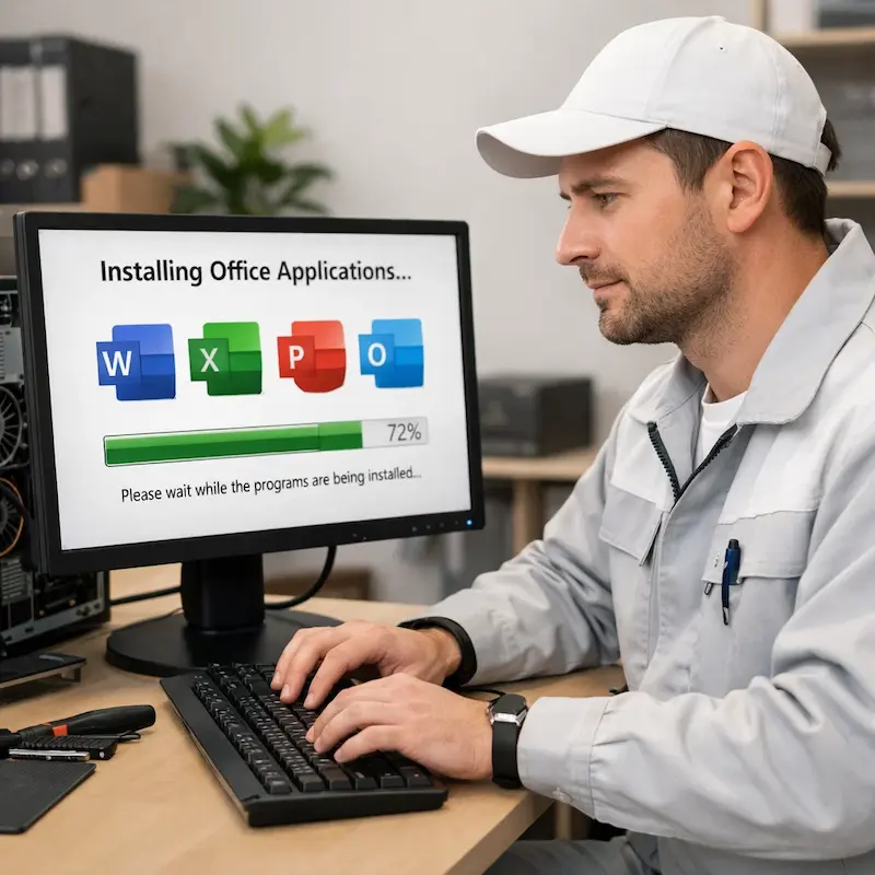установка офисных программ на компьютер в Протвино