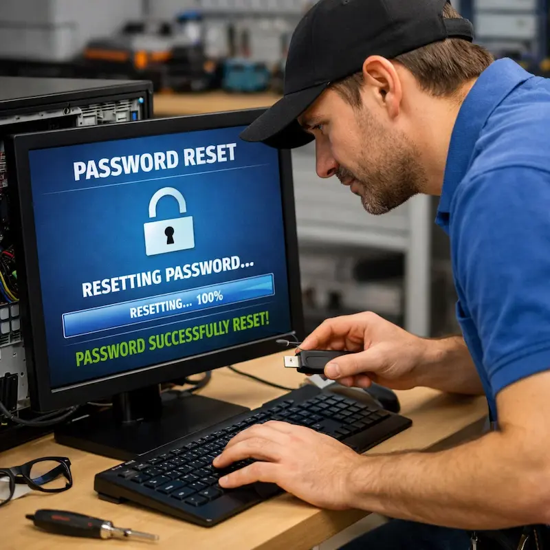 Сброс пароля от компьютера в Протвино