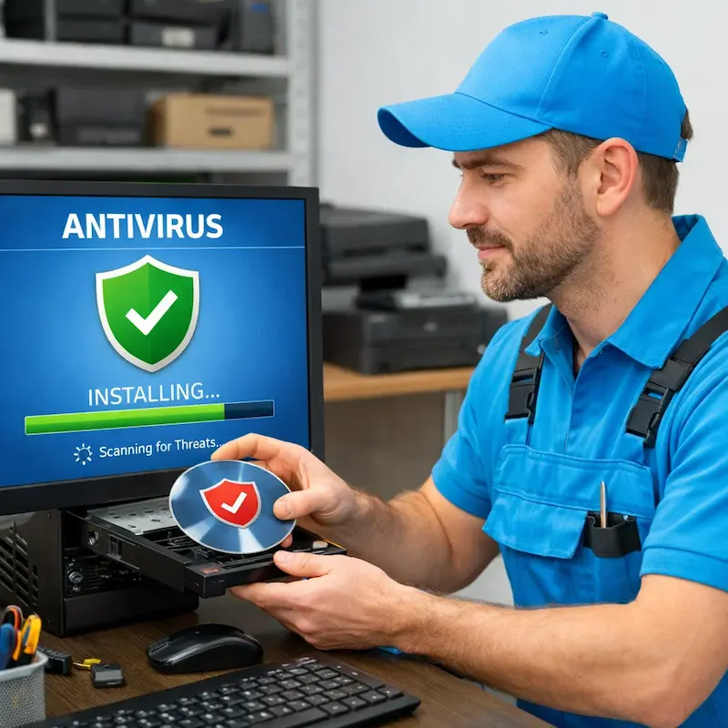 Установка антивируса в Протвино на дому