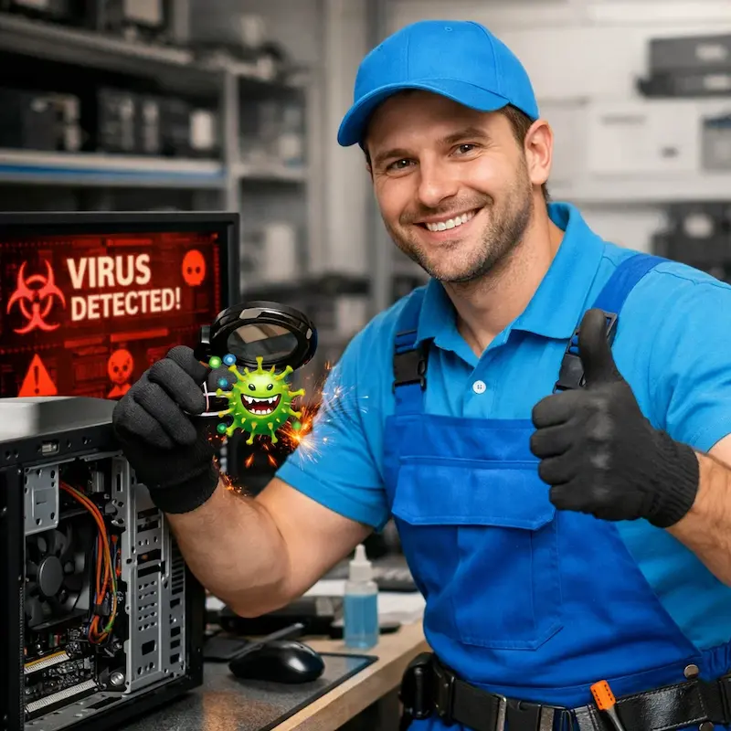 Удаление вирусов с компьютера в Протвино