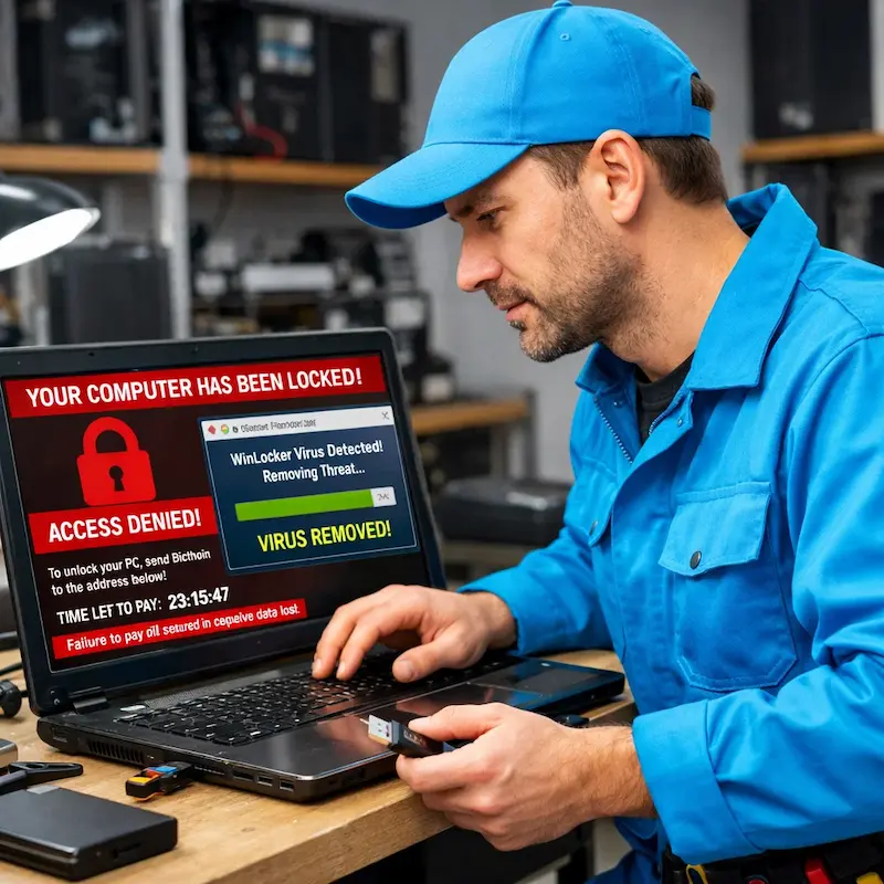 Разблокировать компьютер в Протвино | Поможем